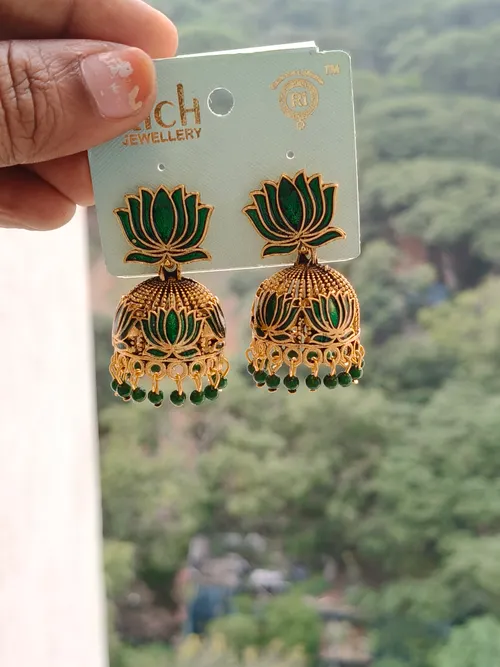 Lotus jhumka 